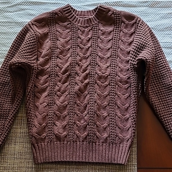 American Eagle Outfitters Women's Cable Knit Brown Sweater XS Cotton Blend! - Picture 15 of 15